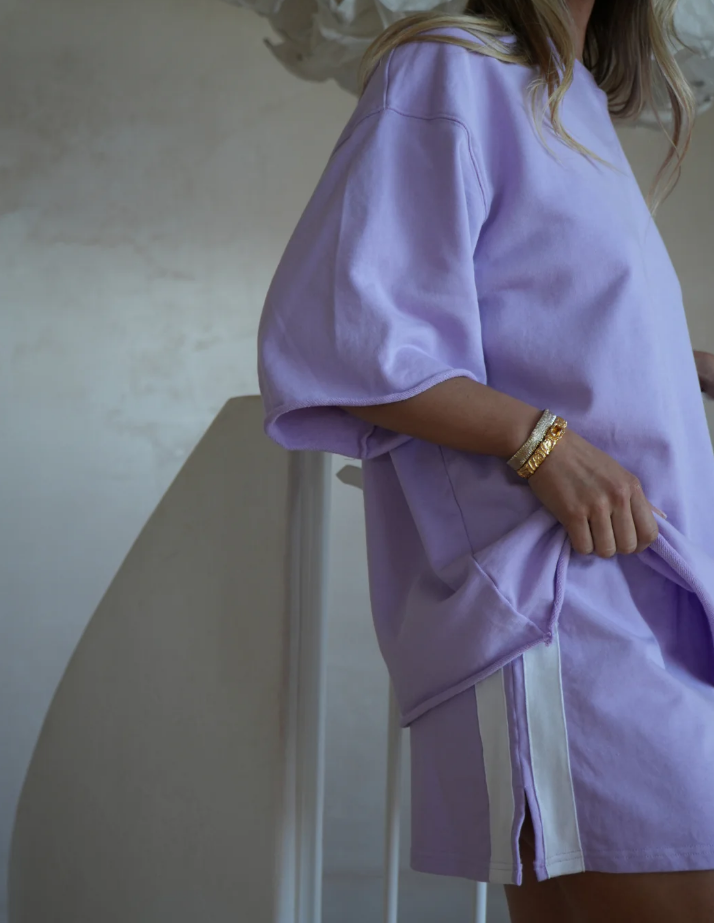 Luna Lane Maya Mini Skirt Lilac