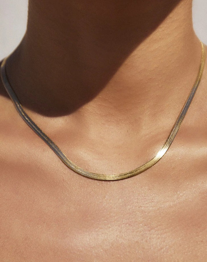 Arms Of Eve Sylvia Gold Snake Chain Necklace