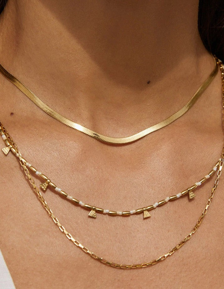 Arms Of Eve Sylvia Gold Snake Chain Necklace