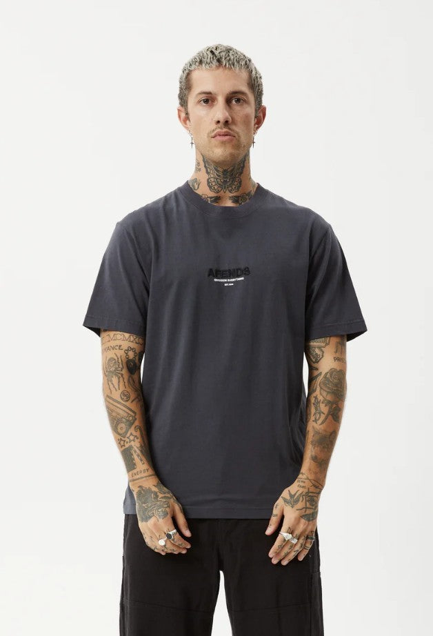 Afends Retro Fit Tee Charcoal