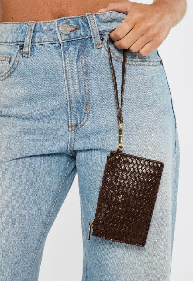 Peta + Jain Keira Swinger CC Wallet Choc Wv