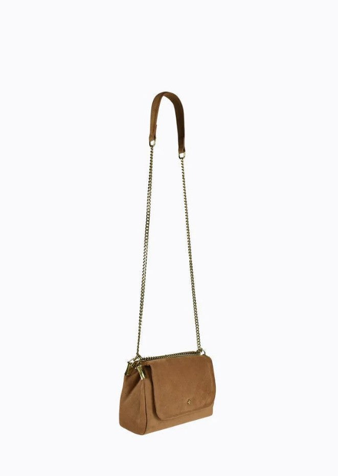 Peta + Jain Marvel Flapover Shoulder Bag Tan