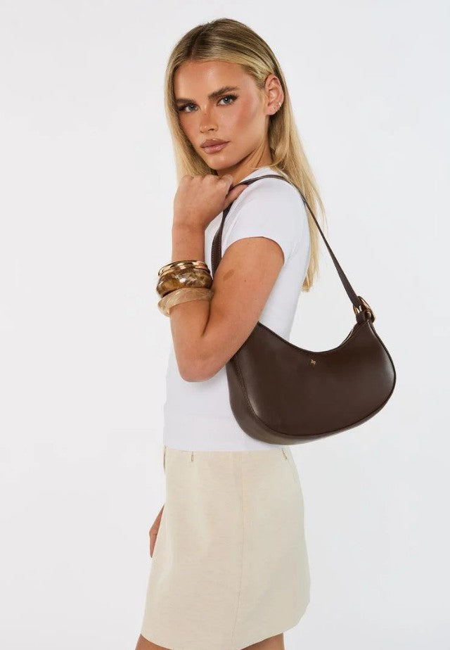 Peta  + Jain Cinder Assymetical Shoulder Bag choc
