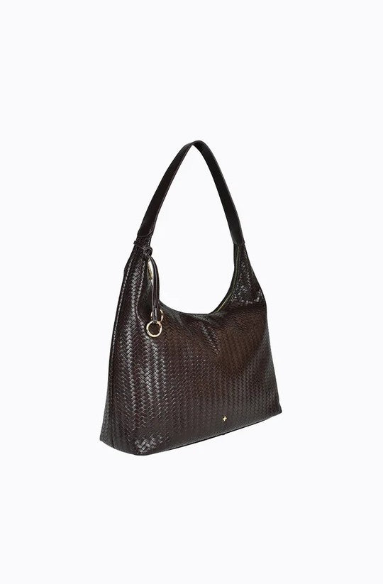 Peta + Jain Gable Emboss Slouch Hobo Choc
