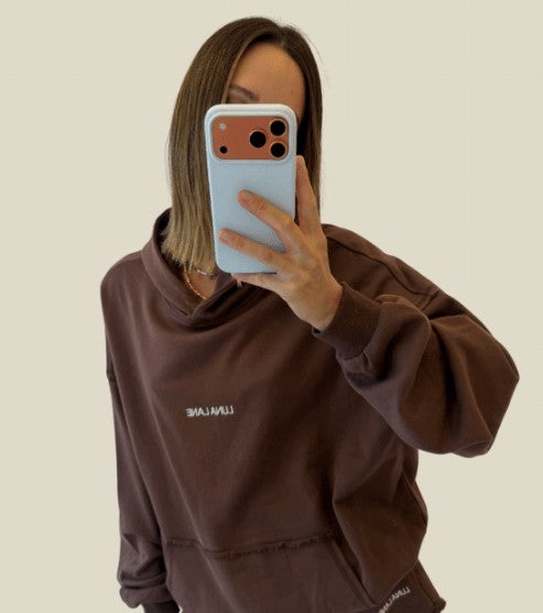 Luna Lane The Minty Hoodie Choc