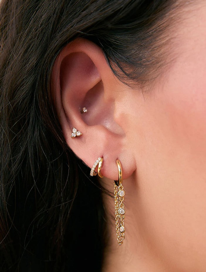 Arms Of Eve Amaretto Gold Huggie Earrings