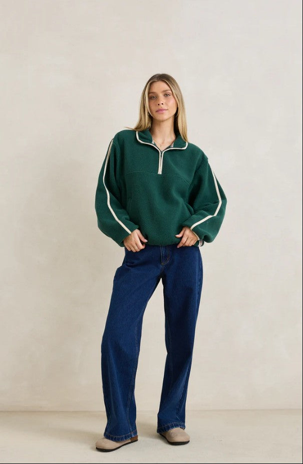 Rhythm Camp Half Zip Sherpa Pullover
