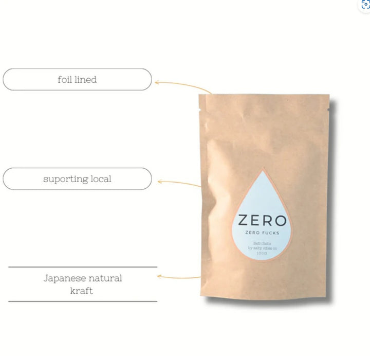 Salty Vibes ZERO Blend Bath Salts 100g