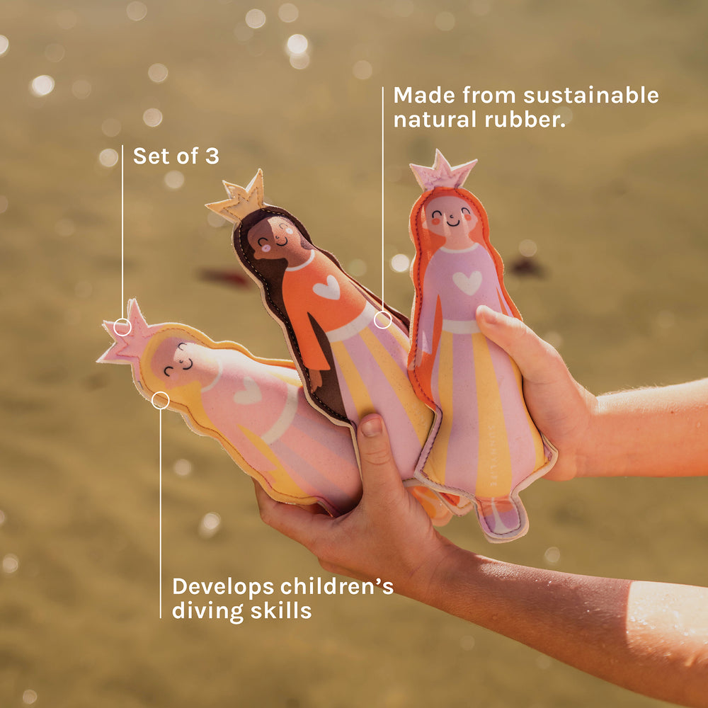 Sunnylife Dive Buddies Princess Swan Multi Set of 3