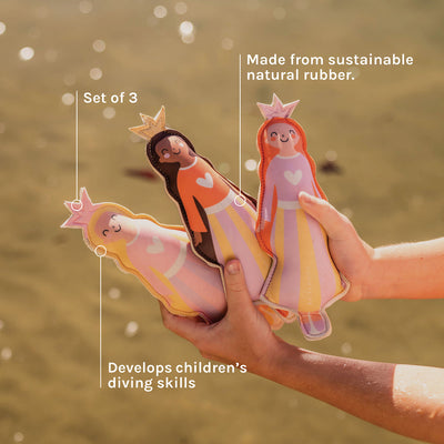 Sunnylife Dive Buddies Princess Swan Multi Set of 3