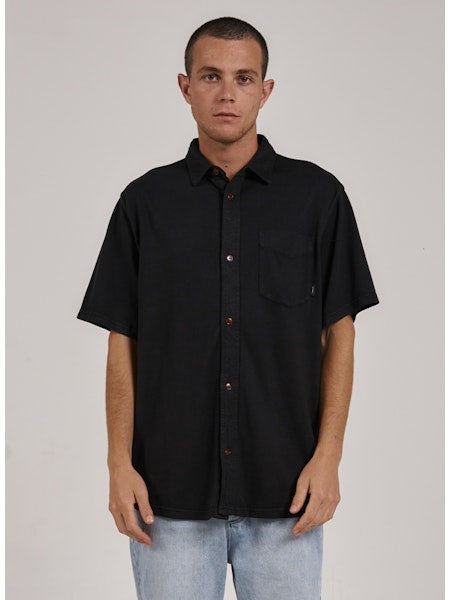 Thrills Hemp Thrills Oversized Short Sleeve Jersey Shirt - Black