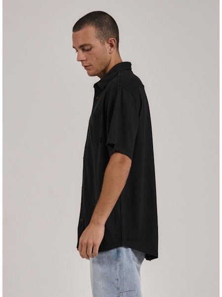 Thrills Hemp Thrills Oversized Short Sleeve Jersey Shirt - Black