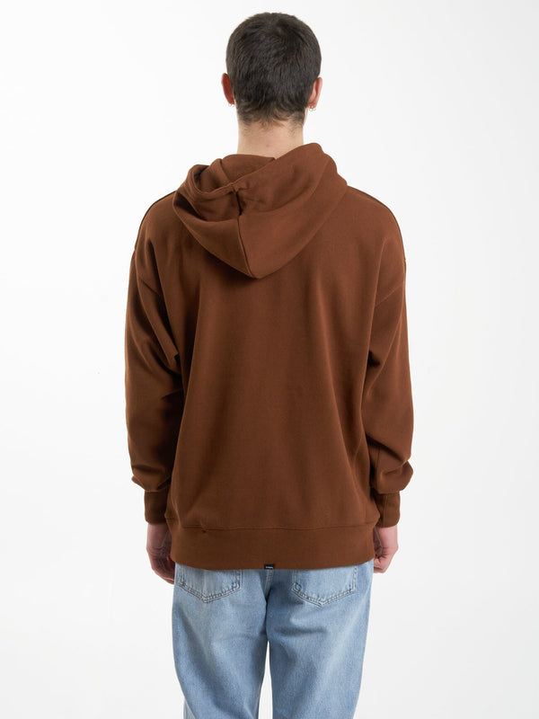 Thrills Minimal Slouch Pull On Hood - Chestnut