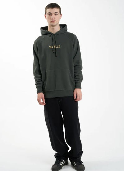 Thrills Secret Garden Raglan Pull On Hood - Oil Green