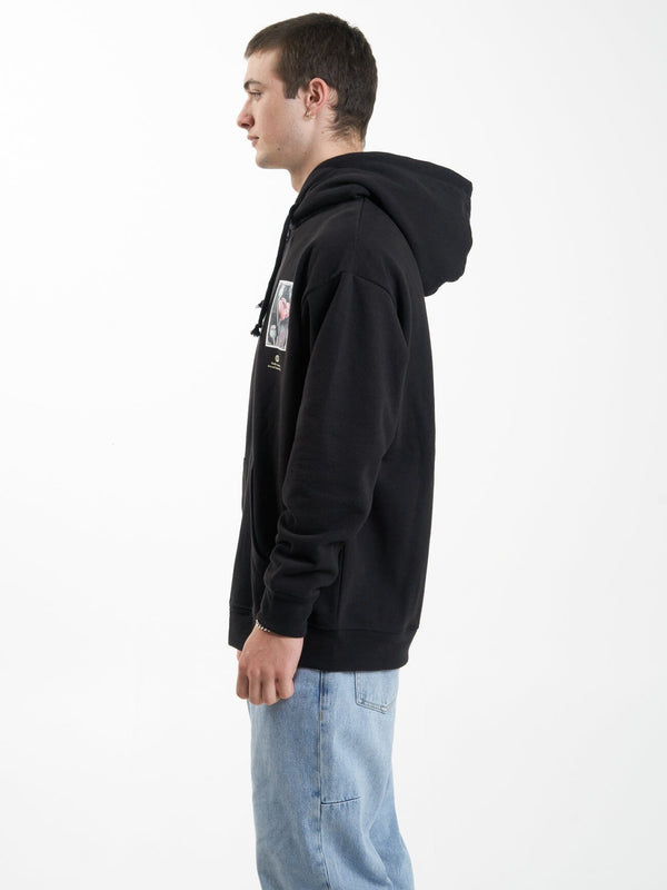 Thrills Cortex Zip Hood Fleece - Black