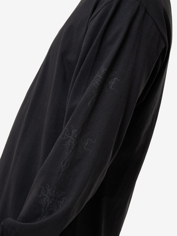 Thrills Filter Oversize Fit Long Sleeve Tee - Faded Black