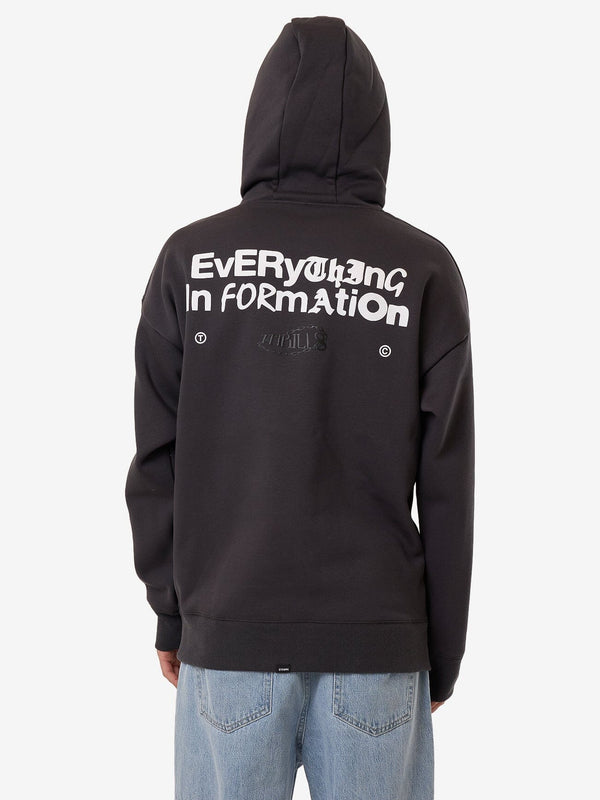 Thrills Chain Of Formation Slouch Pull On Hood - Dark Charcoal