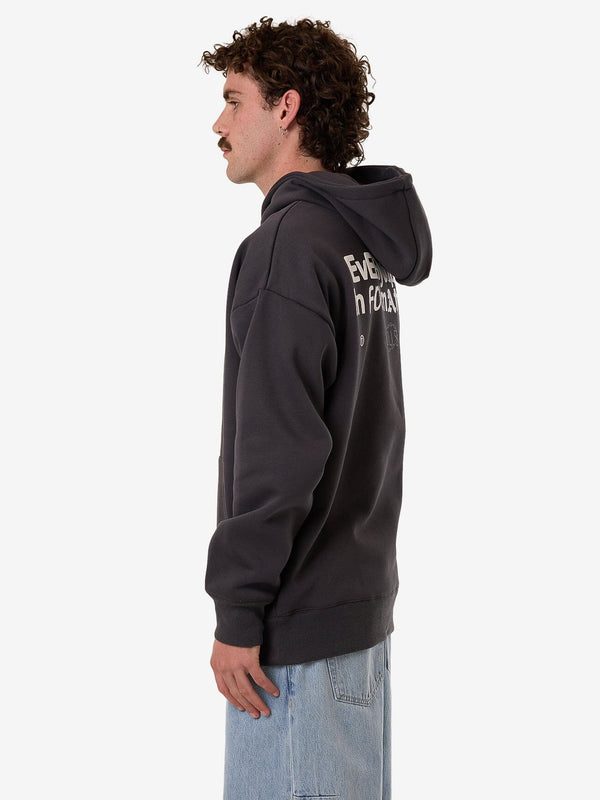 Thrills Chain Of Formation Slouch Pull On Hood - Dark Charcoal