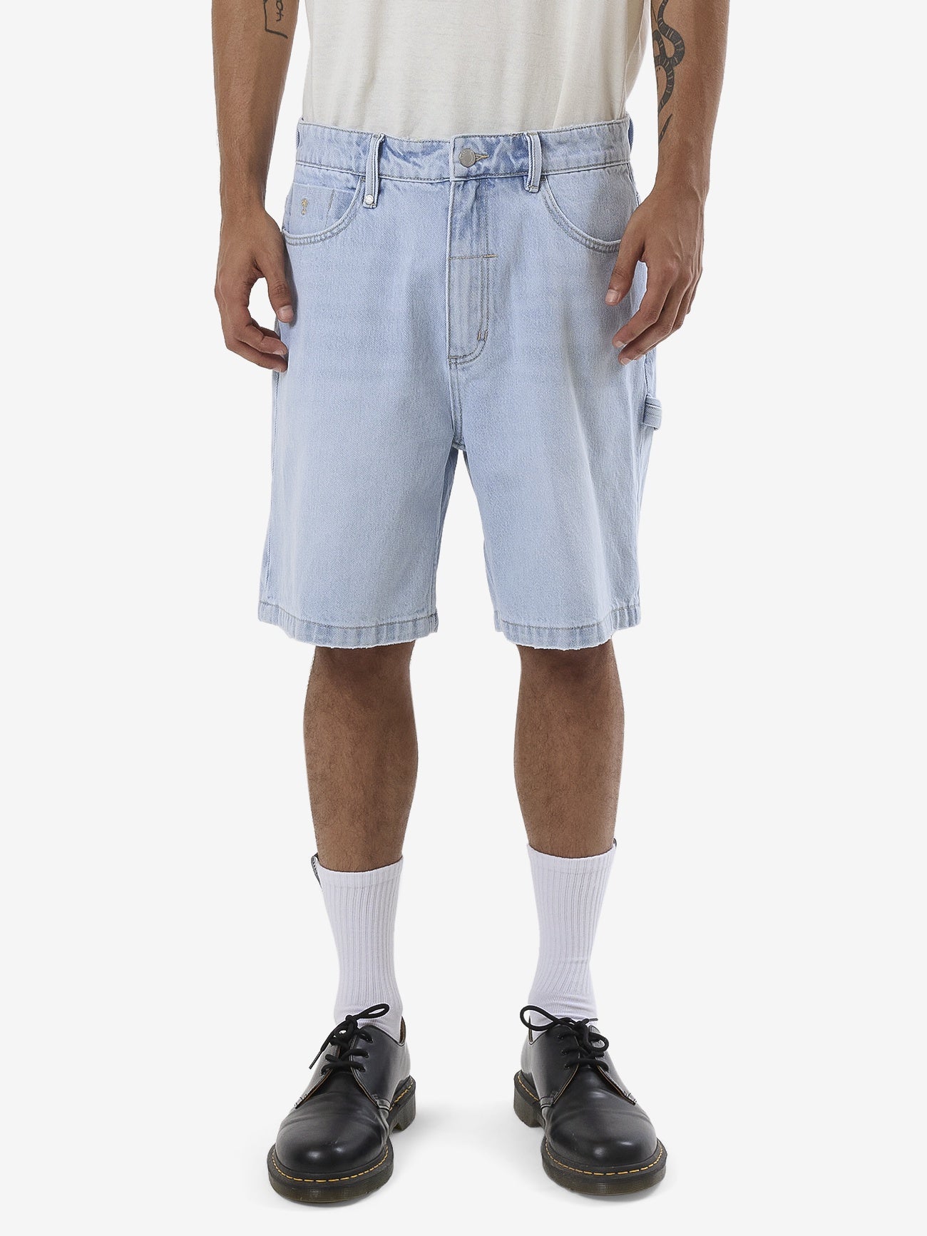 Thrills Slacker Denim Short - Light Ash Blue