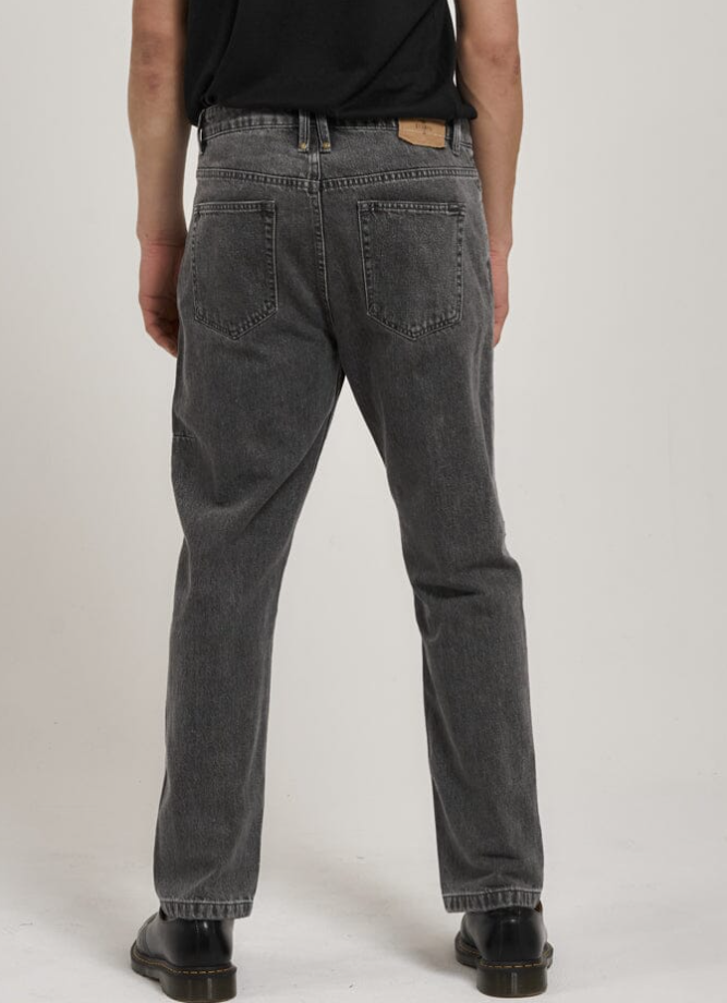 Thrills Unchopped Denim Jean Asphalt Grey