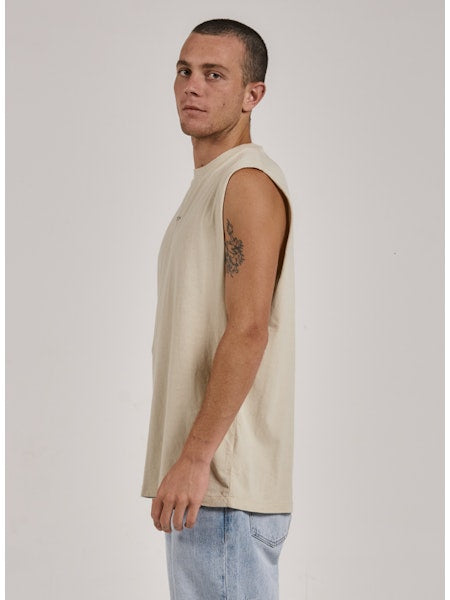 Thrills Minimal Thrills Merch Fit Muscle Tee - Oatmeal