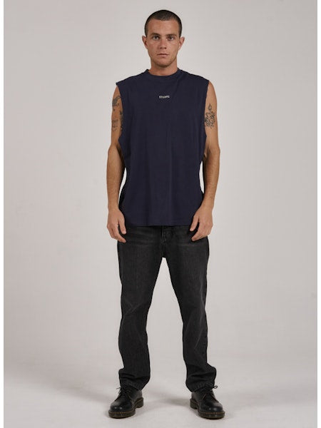 Thrills Minimal Thrills Merch Fit Muscle Tee - Station Navy