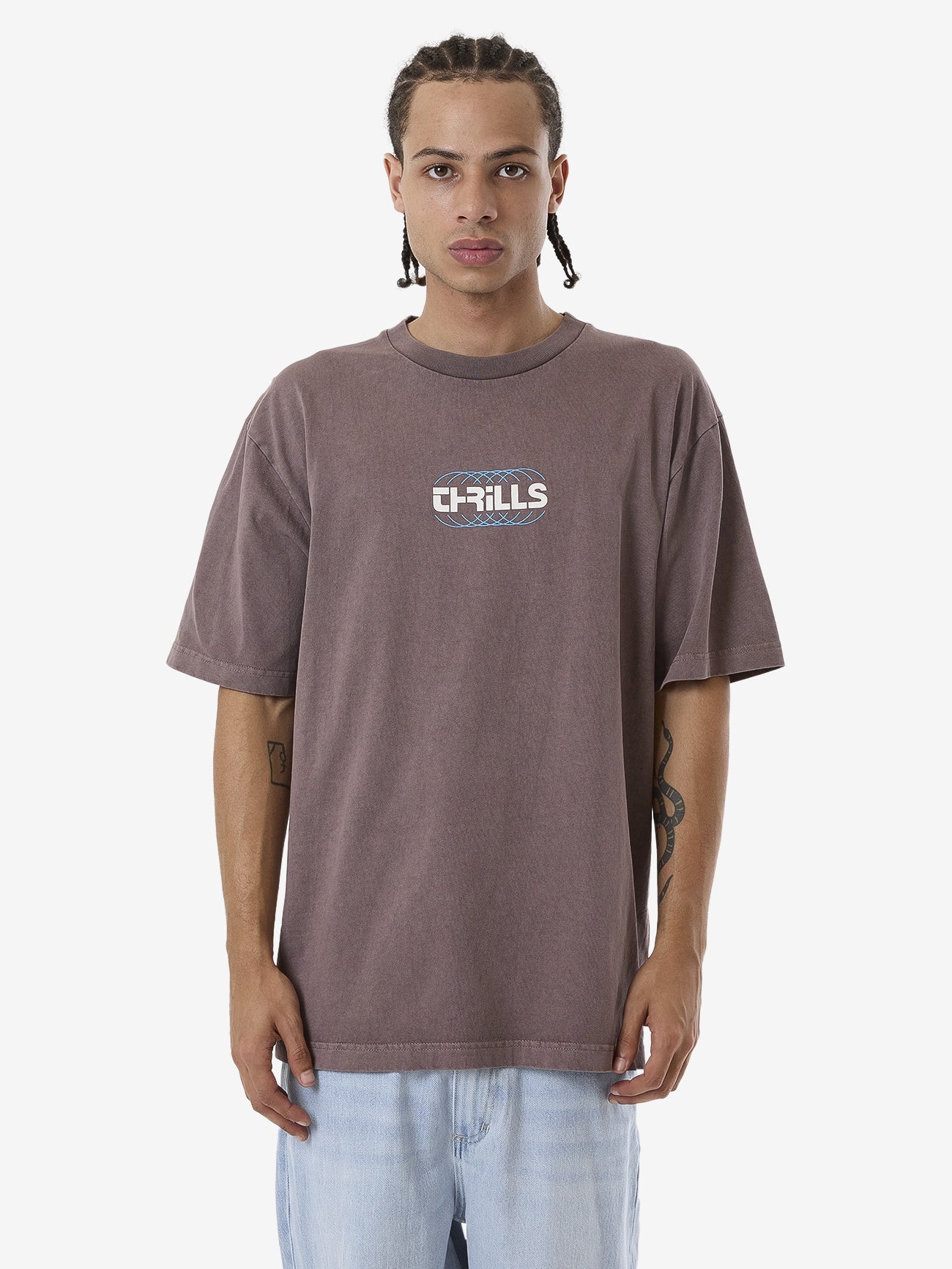 Thrills Evolution Oversize Fit Tee - Sparrow