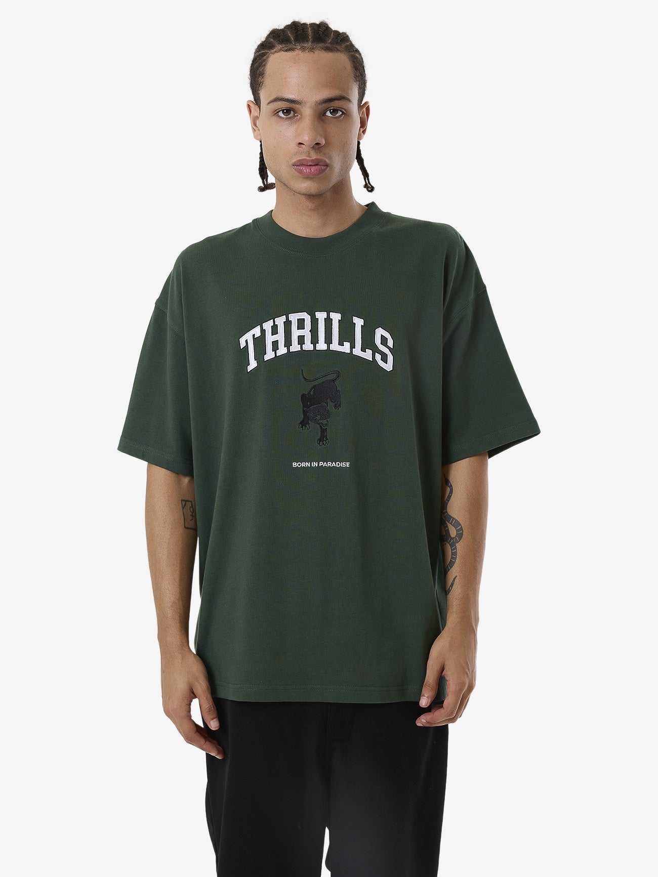 Thrills Hard Knocks Box Fit Oversize Tee - Sycamore