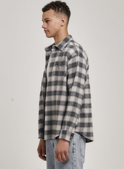 Thrills Barrio Flannel Shirt Petrol