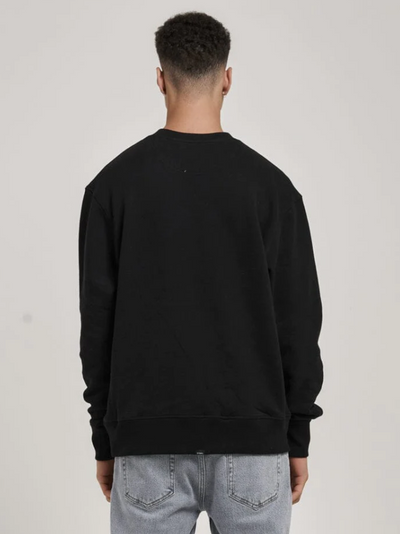 Thrills Workwear Embro Oversize Fit Crew Black