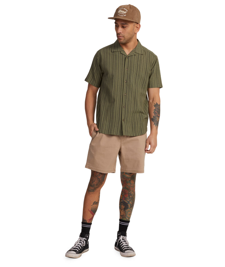 RVCA Beat Stripe SS Shirt