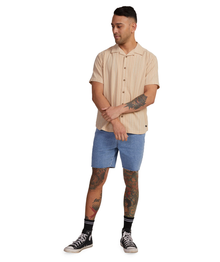 RVCA Beat Stripe SS Shirt