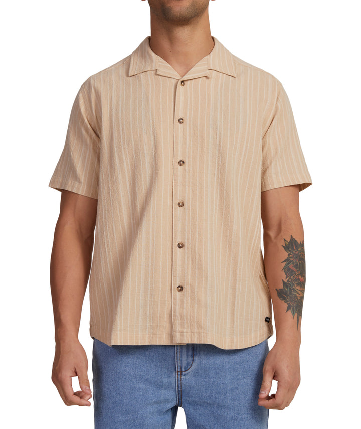RVCA Beat Stripe SS Shirt