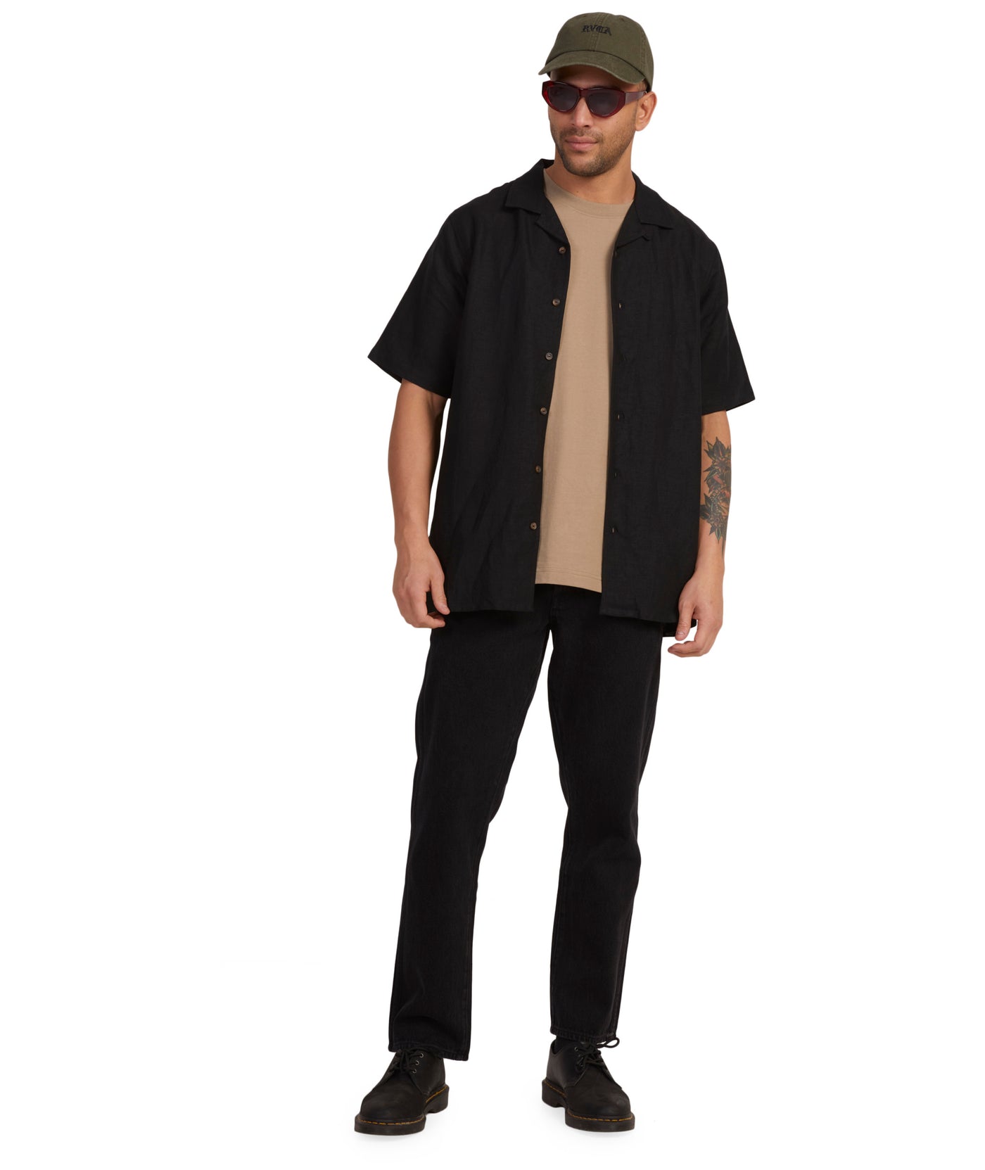 RVCA Black Grounds SS Shirt