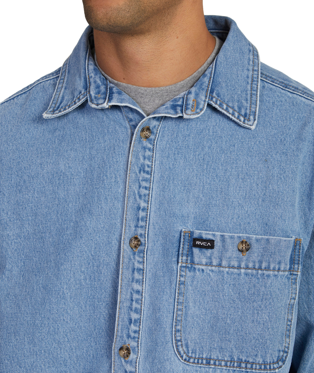 RVCA Wide Load Denim LS Shirt