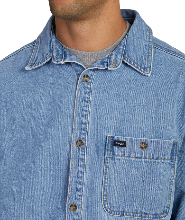RVCA Wide Load Denim LS Shirt