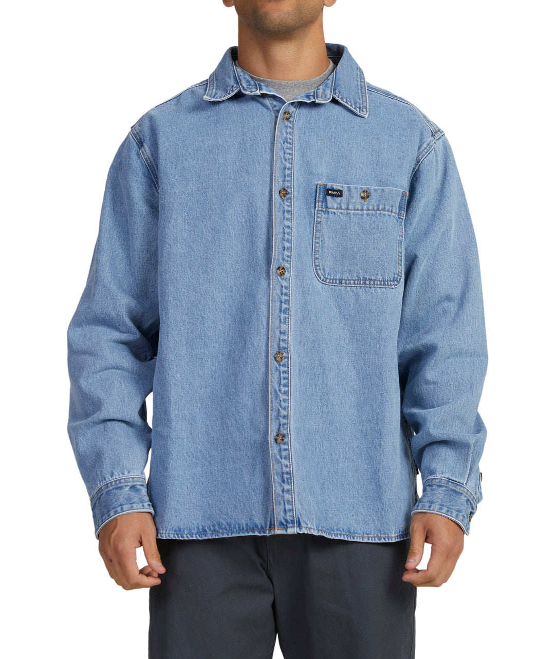 RVCA Wide Load Denim LS Shirt