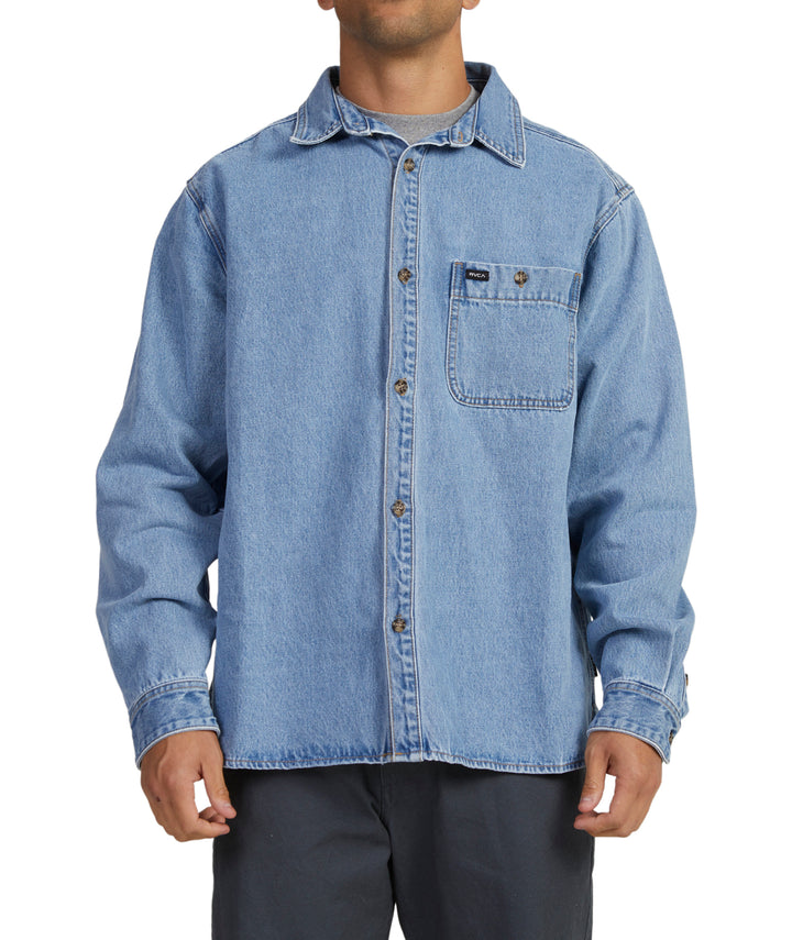 RVCA Wide Load Denim LS Shirt