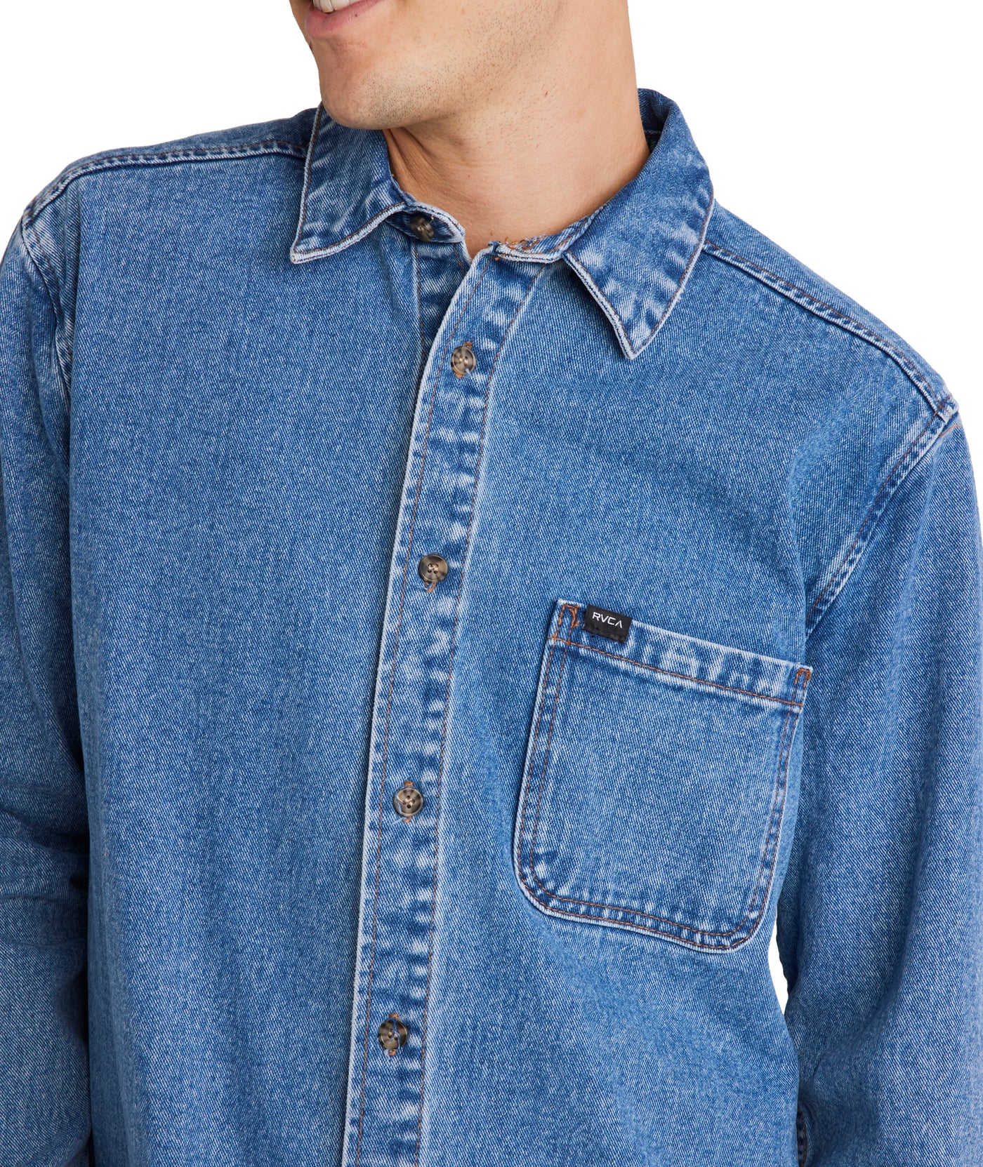 RVCA Classic Denim LS Shirt