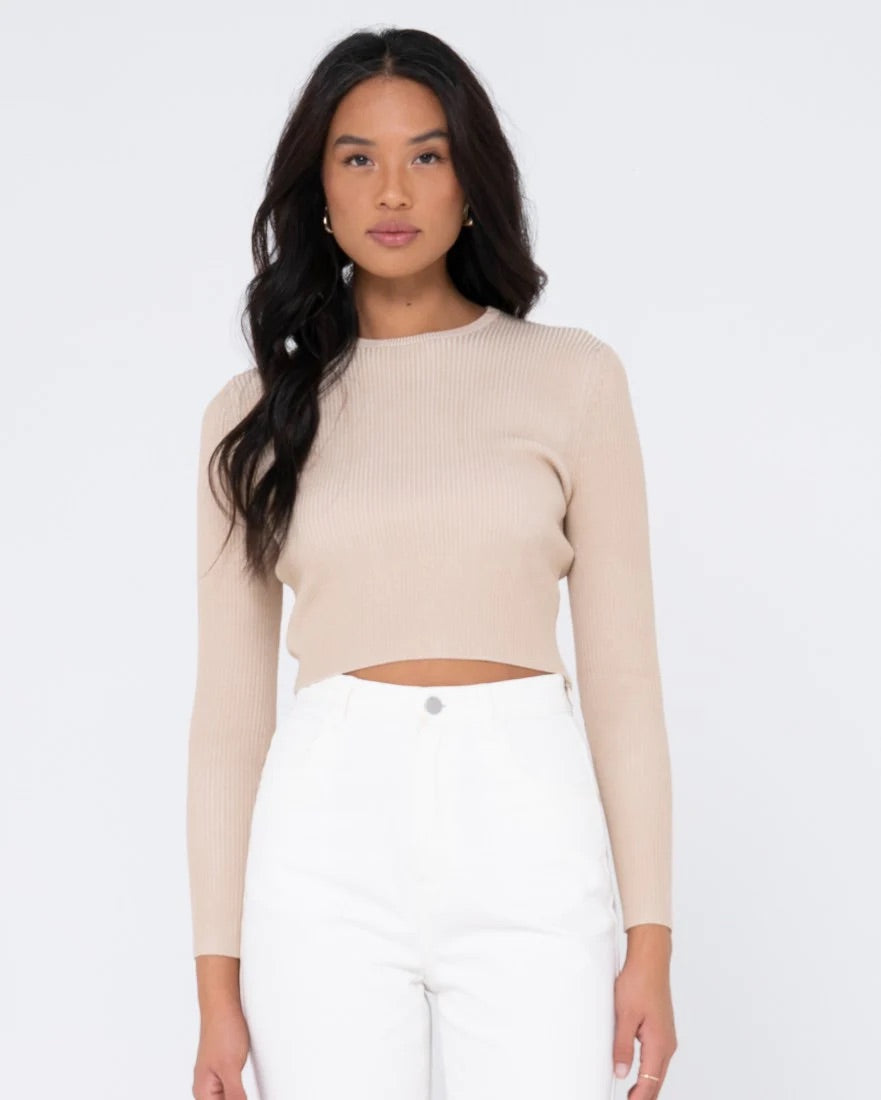 Rusty Solace Long Sleeve Knitted Top