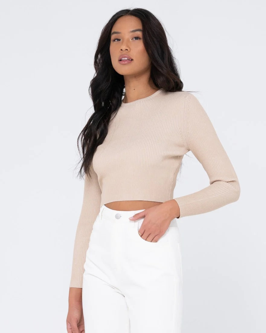 Rusty Solace Long Sleeve Knitted Top