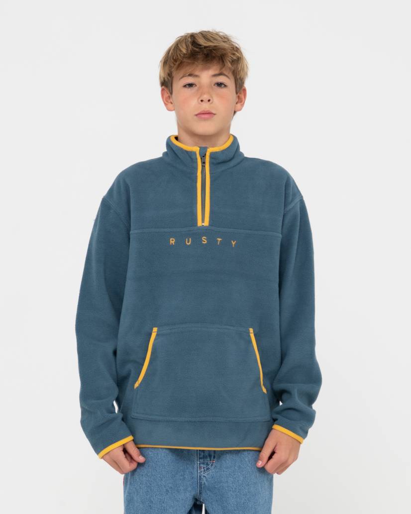 Rusty Polarized 1/4 Zip Polar Fleece Boys