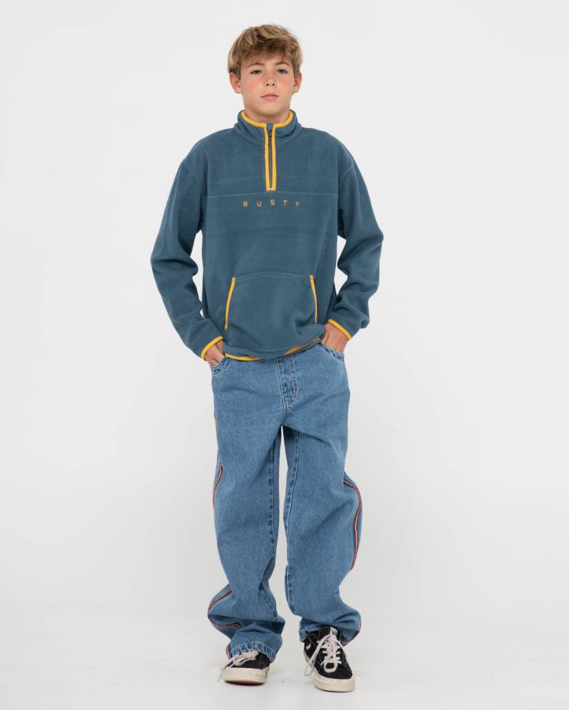Rusty Polarized 1/4 Zip Polar Fleece Boys