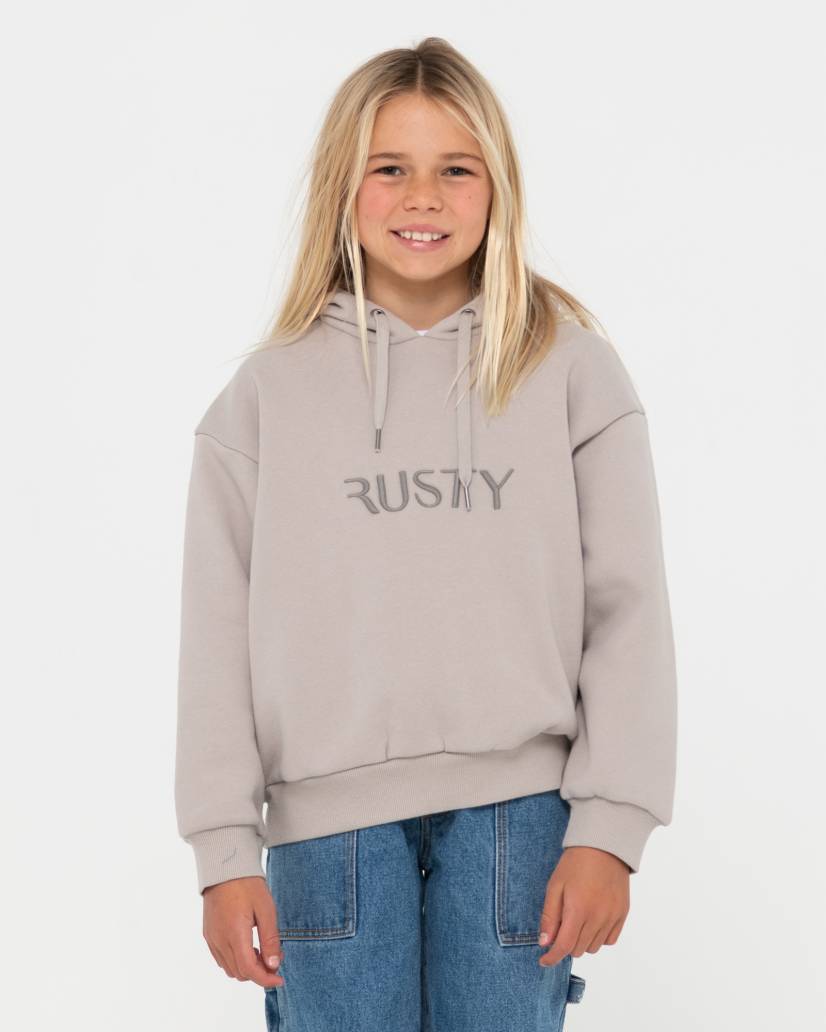 Rusty Signature Hooded Fleece Girls