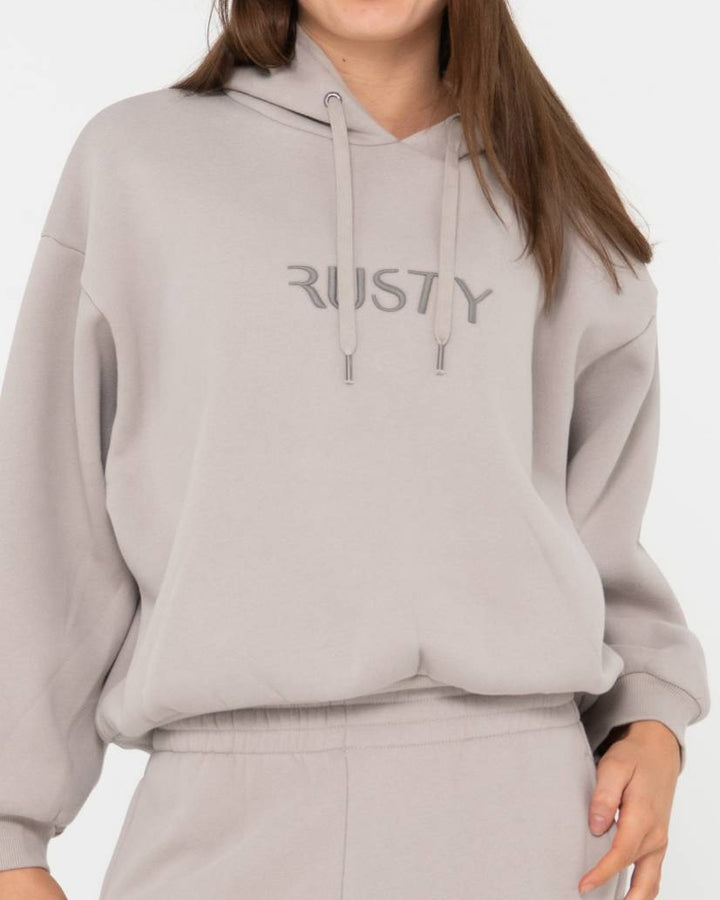 Rusty Signature Oversize Hooded Fleece