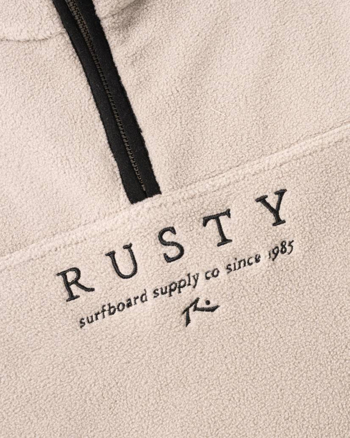 Rusty Big Bang 1/4 Zip Polar Fleece