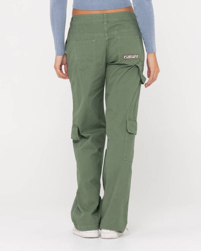 Rusty Cade Low Straight Canvas Cargo Pant