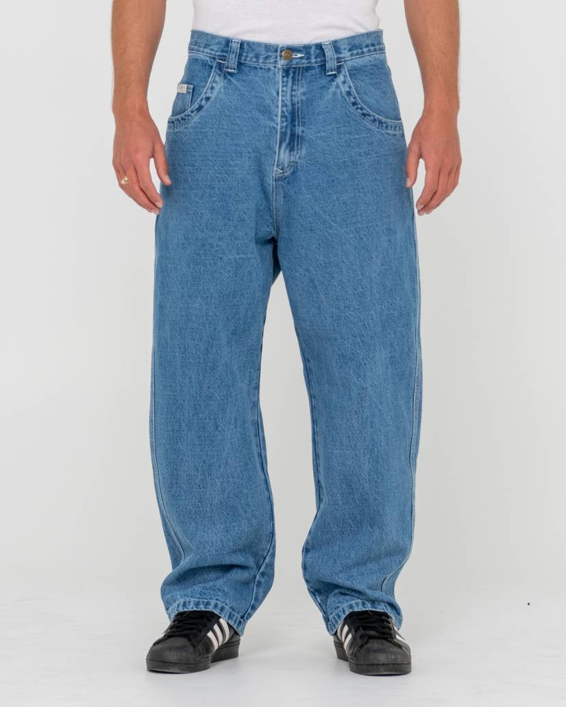Rusty Flip Daddy Tapeless Jean - Middy Blue