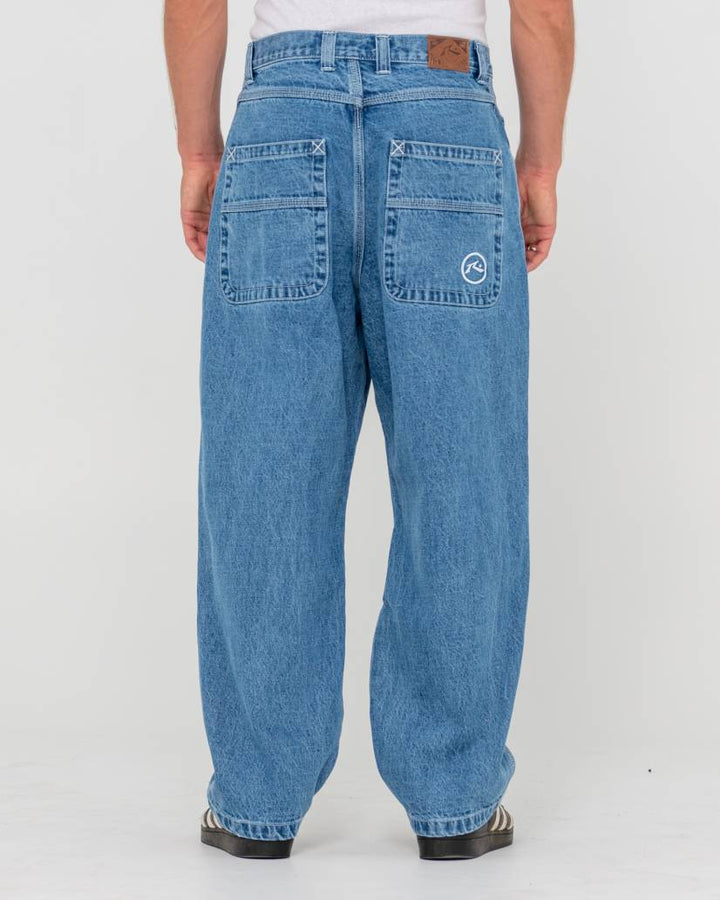 Rusty Flip Daddy Tapeless Jean - Middy Blue