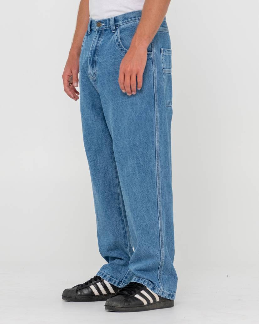 Rusty Flip Daddy Tapeless Jean - Middy Blue